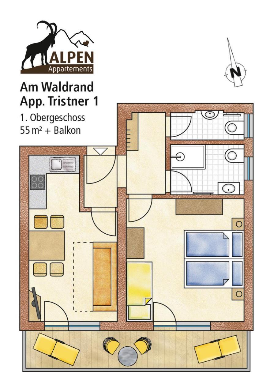 Alpen Appartements Hochmuth マイヤーホーフェン エクステリア 写真
